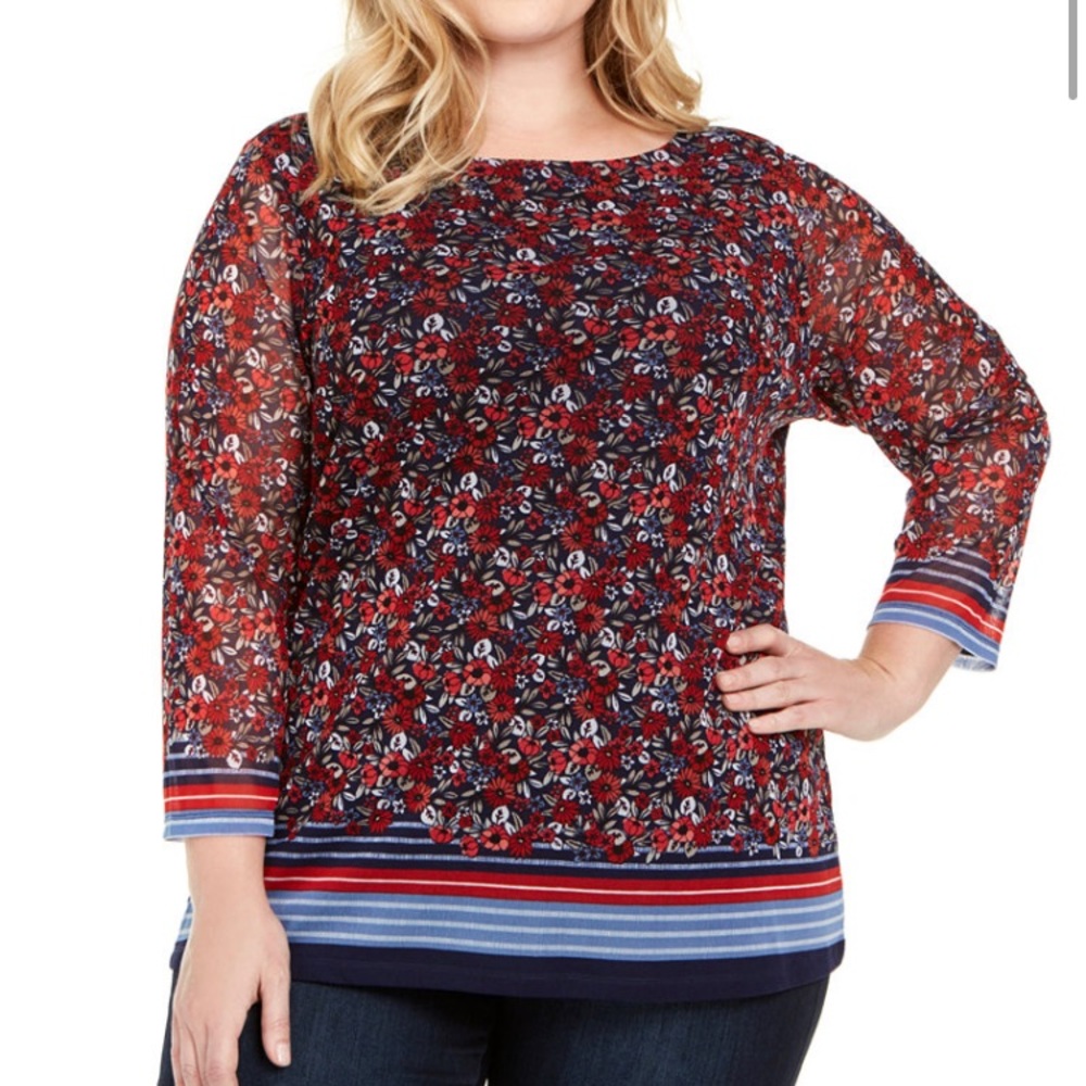 Plus size boat neck blouse!